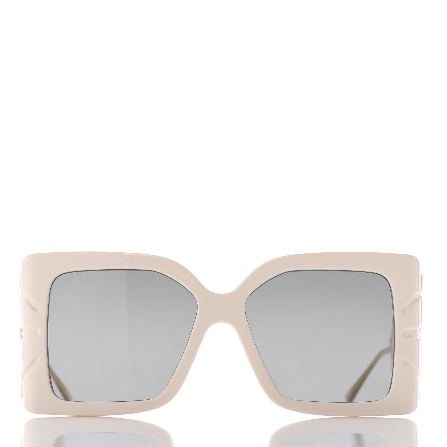Gucci Acetate Square Frame Wing Sunglasses GG0535S Ivory 2 of 6