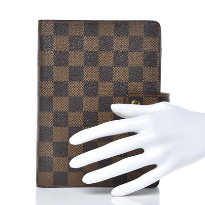 Louis Vuitton Damier Ebene Medium Ring Agenda Cover 2 of 9