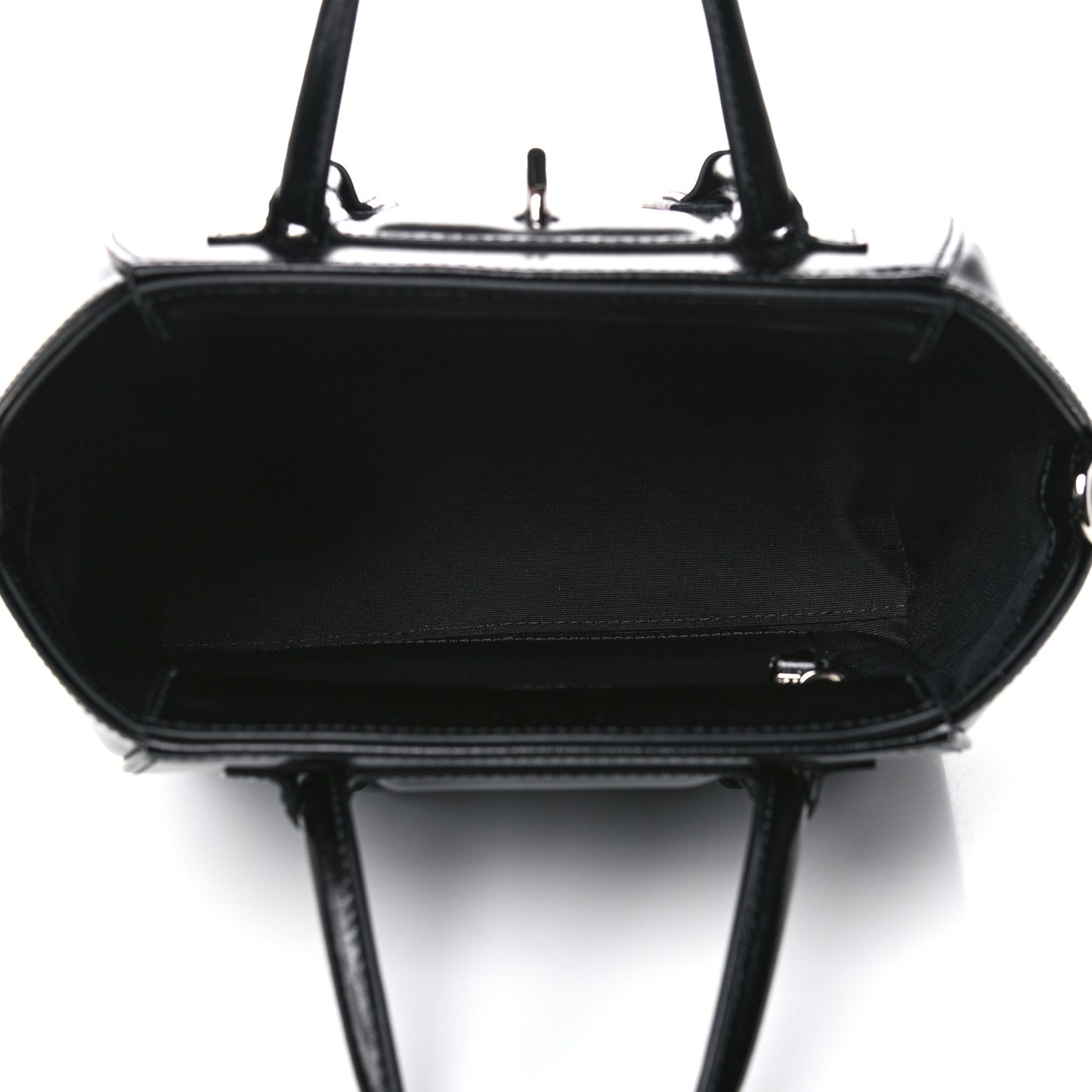 Box Calfskin Mini Lock Antigona Shoulder Bag Black