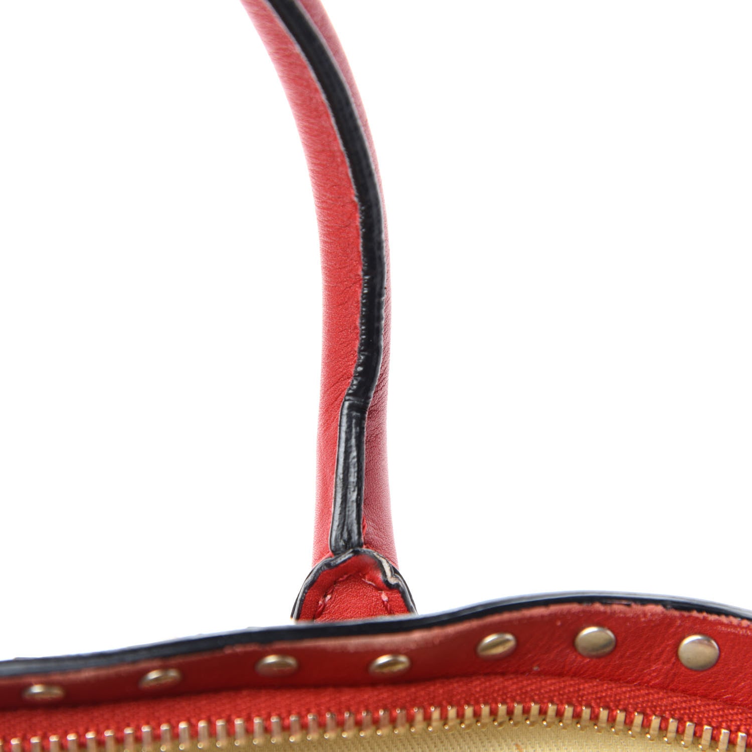 Valentino Garavani Vitello Rockstud Dome Shopper Rosso Valentino 13 of 22