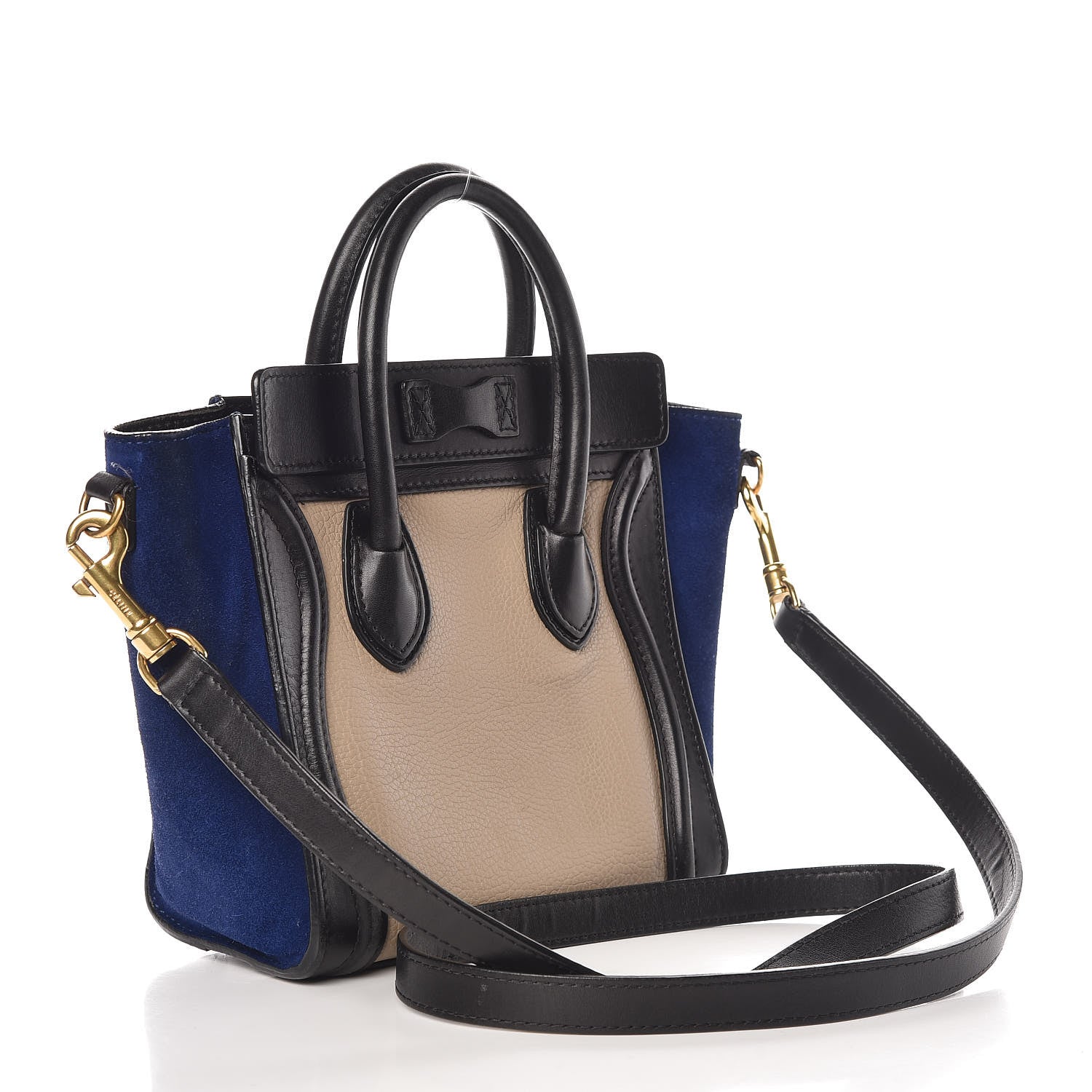 Celine Smooth Drummed Calfskin Nano Tri-Color Luggage Beige 4 of 22