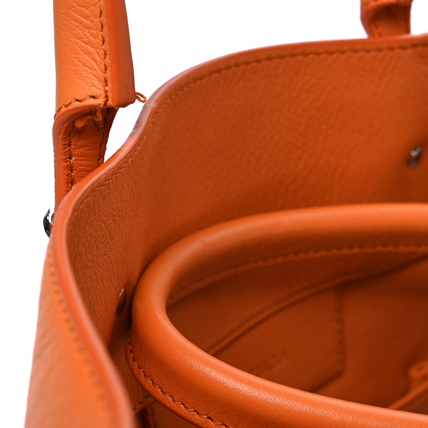 Balenciaga Veau Papier A4 Zip Around Tote Mandarine 13 of 13