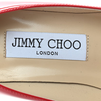 Jimmy Choo Patent Romy Pumps 35.5 Red 7 of 8
