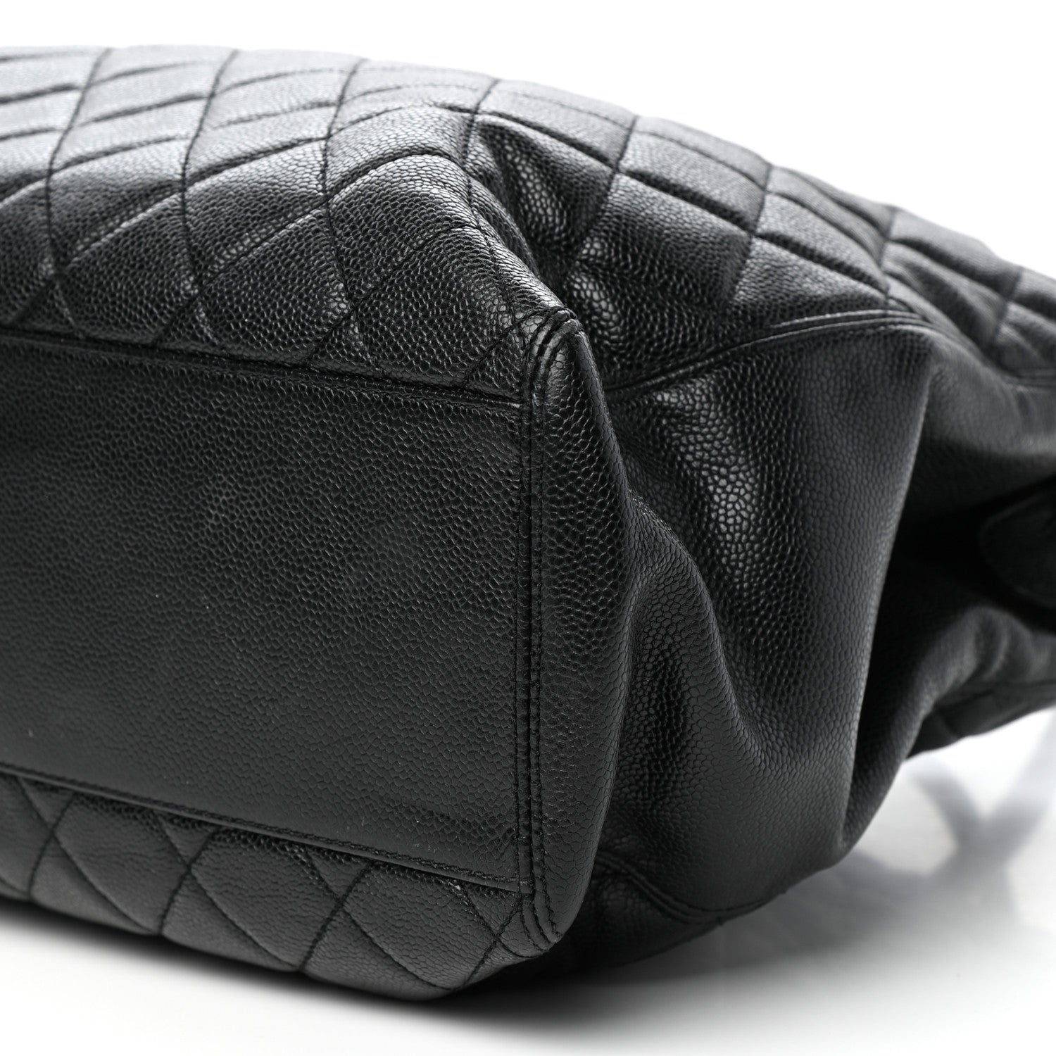 Chanel Caviar Quilted CC Shopping Tote Black 9 of 10