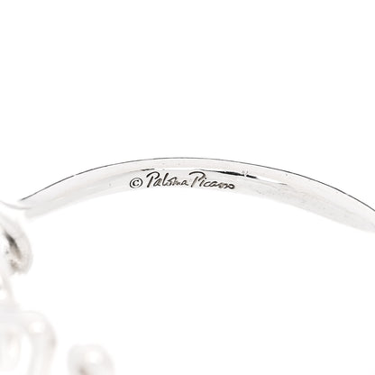 Tiffany Sterling Silver Paloma Picasso Graffiti Love Ring 54 7 5 of 6