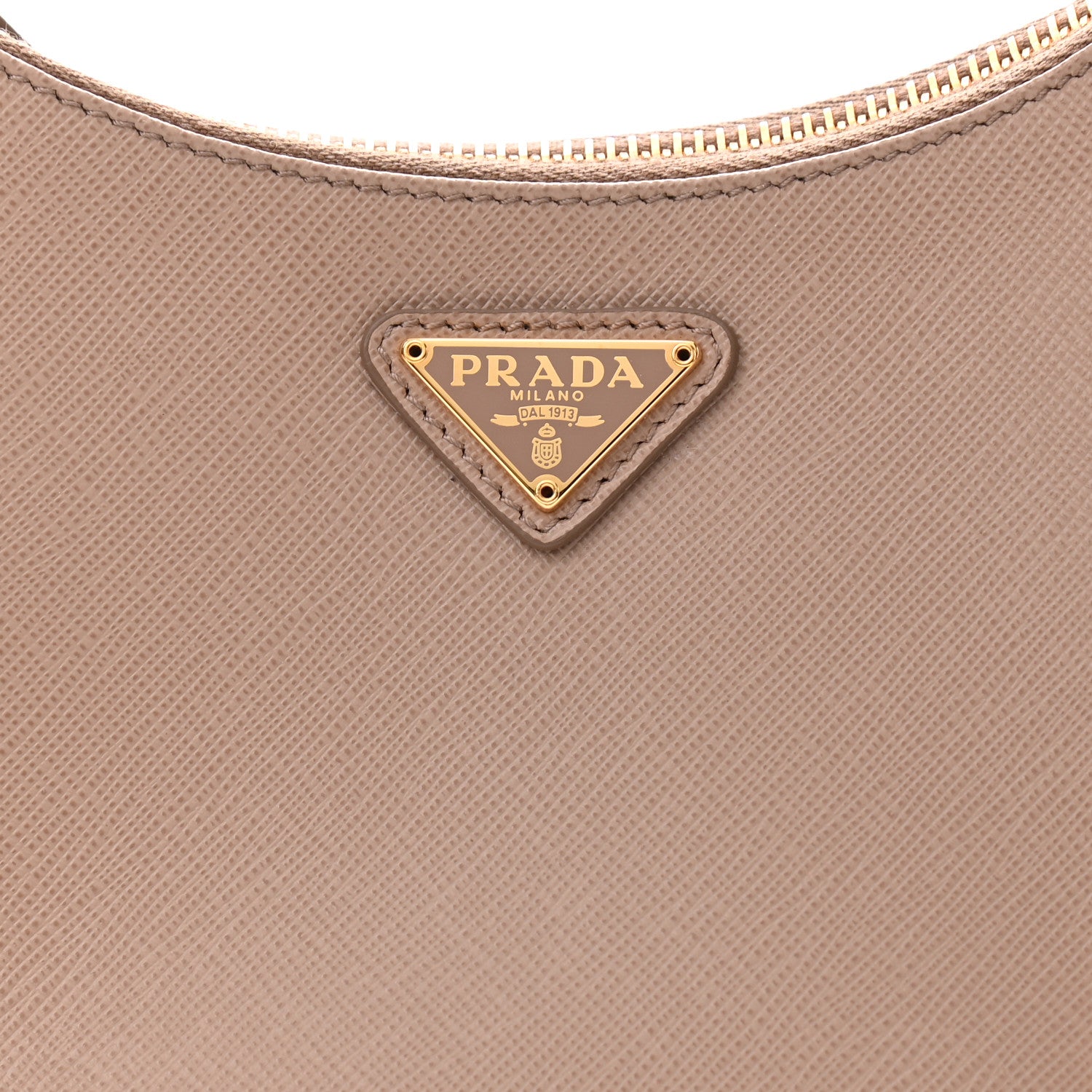 Prada Saffiano Re-Edition 2005 Shoulder Bag Cammeo Beige 10 of 13