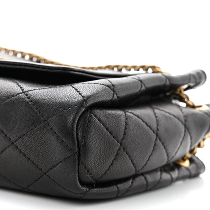Saint Laurent Lambskin Quilted Monogram Mini Nolita Black 10 of 10