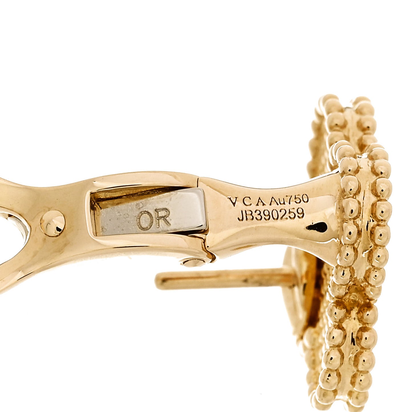 18K Yellow Gold Vintage Alhambra Earrings