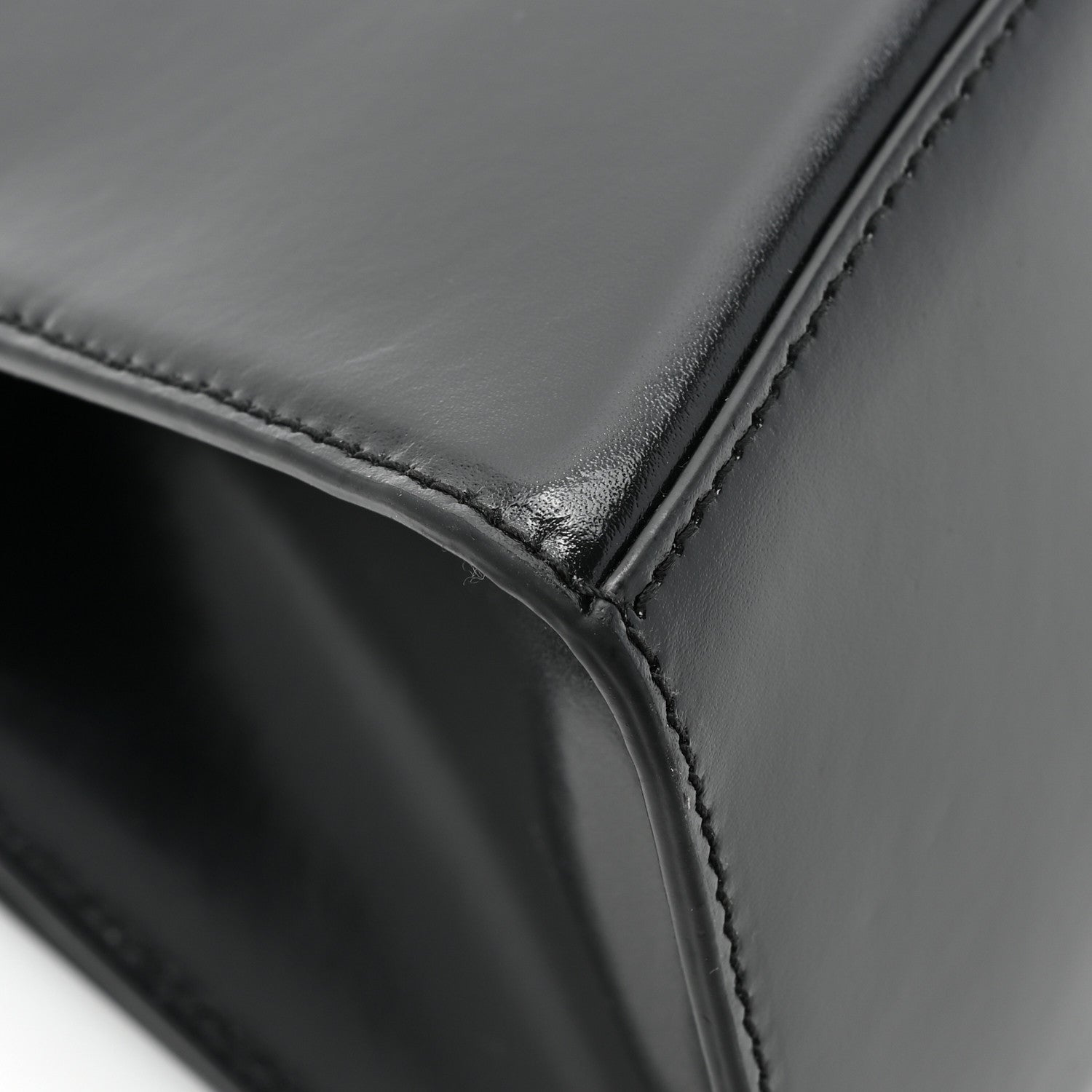 Balenciaga Shiny Box Calfskin Small Hourglass Top Handle Bag Black 14 of 15