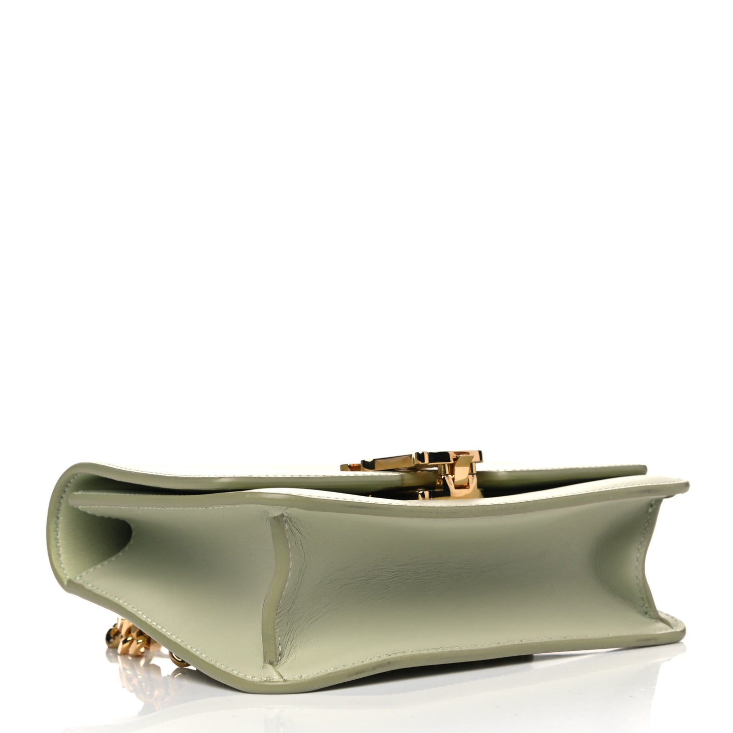 Calfskin TB Chain Belt Bag Green