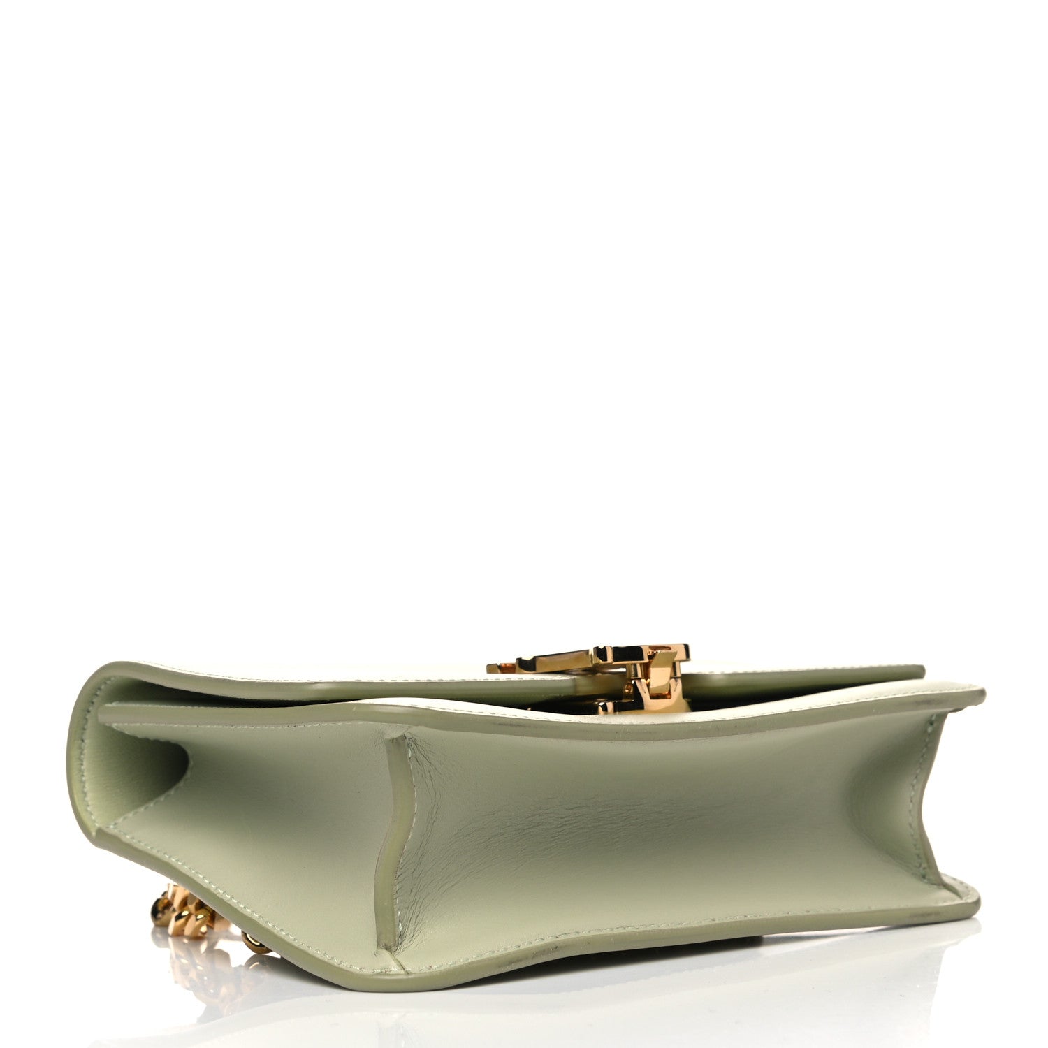 Burberry Calfskin TB Chain Belt Bag Green 3 of 5