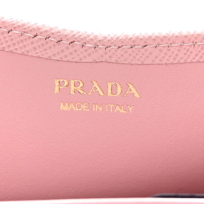 Prada Saffiano Metal Envelope Clutch Pink 6 of 10