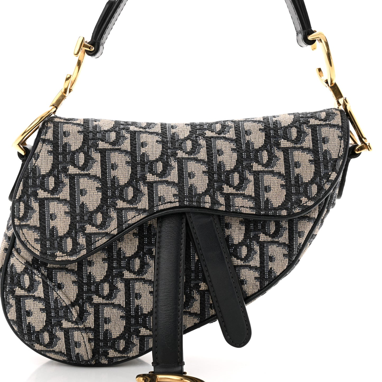 Oblique Mini Saddle Bag Blue