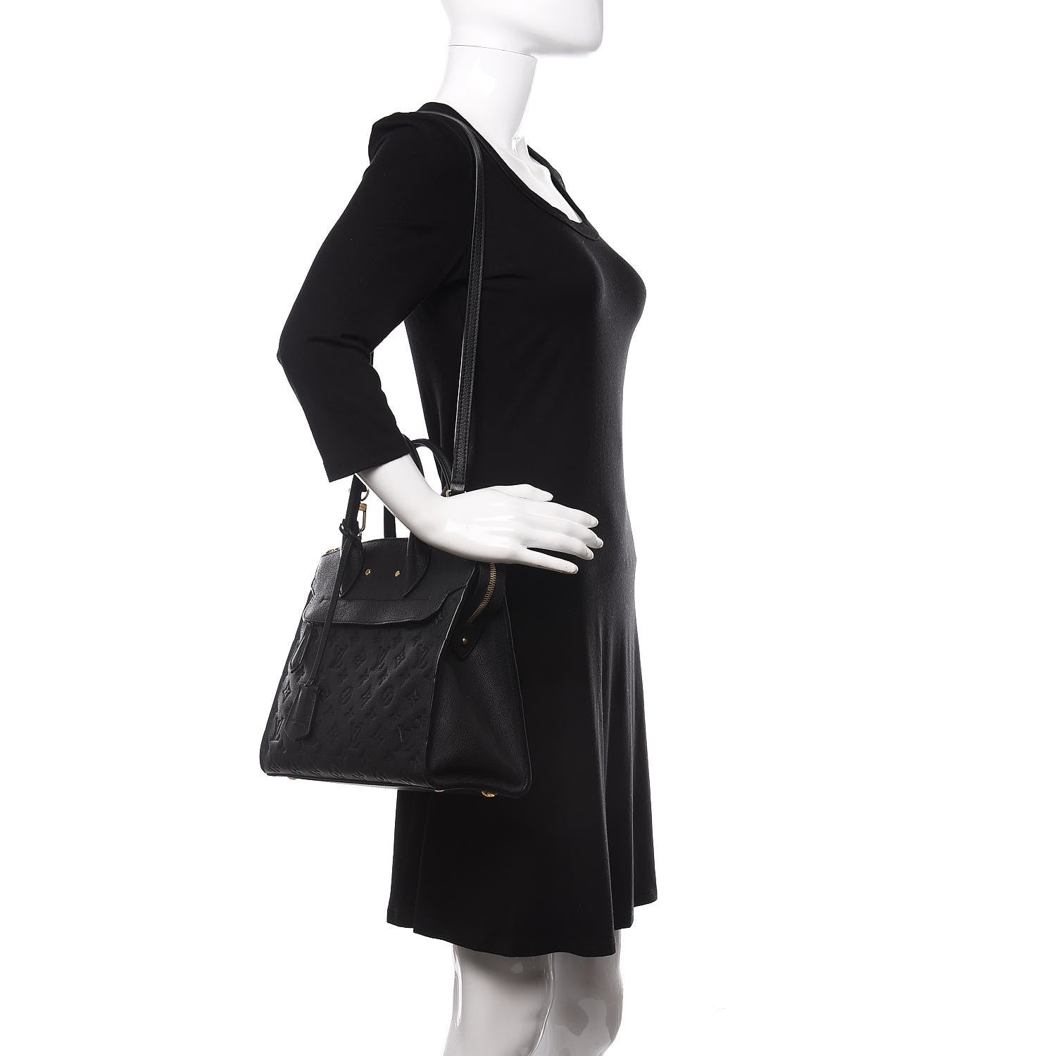 Louis Vuitton Empreinte Pont Neuf MM Black 2 of 12