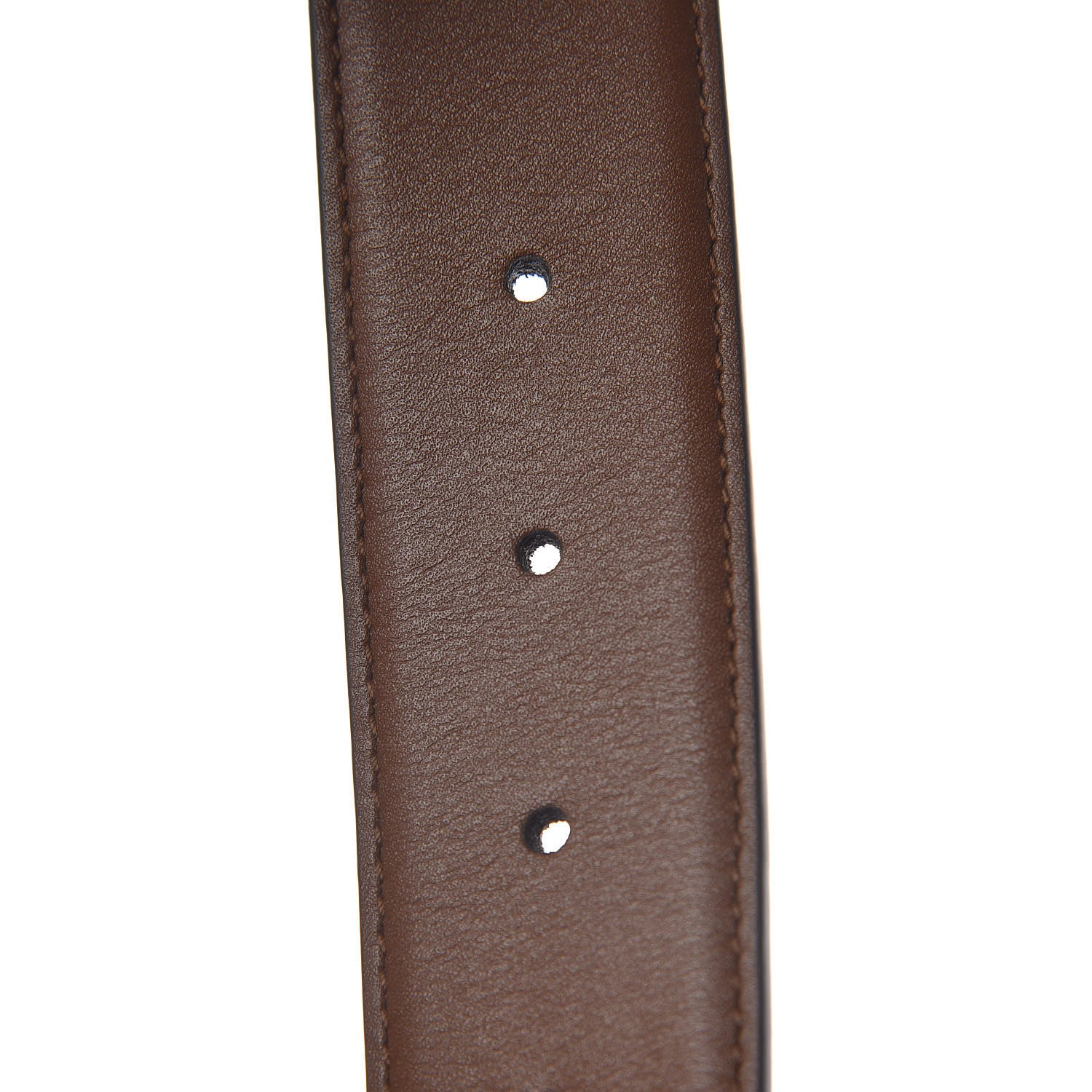 Gucci Calfskin Interlocking G 37mm Belt 85 34 Nut Brown 6 of 7