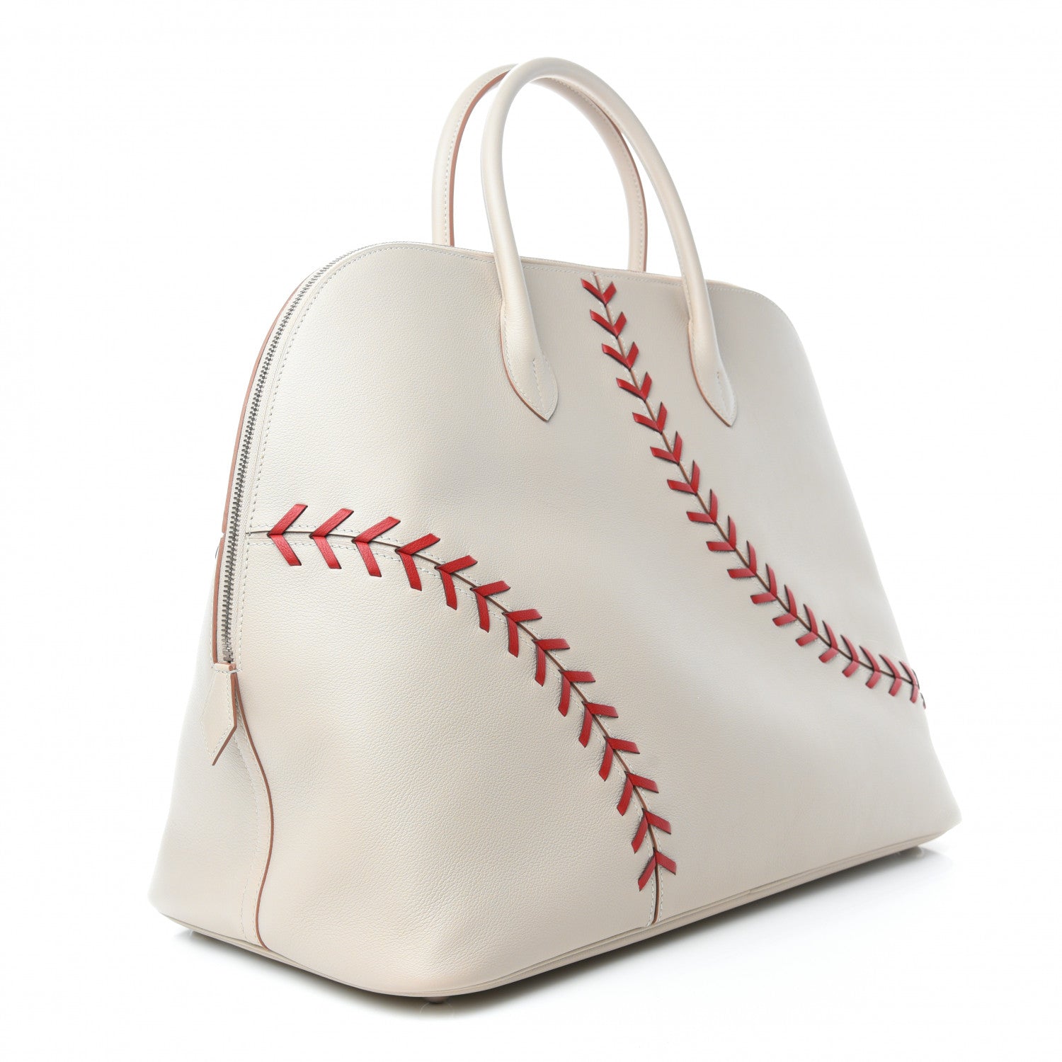 Hermes Evercolor 1923 Bolide 45 Baseball Bag Gris Perle 3 of 11