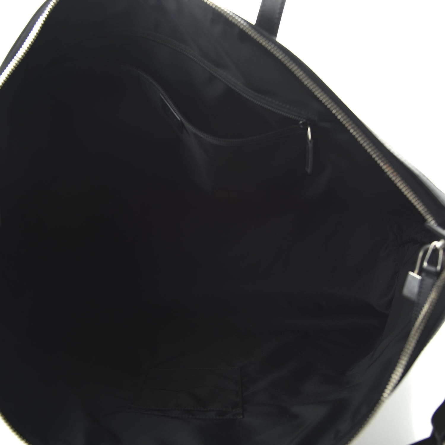 Gucci GG Supreme Monogram Web Large Zippered Tote Beige Black 5 of 10