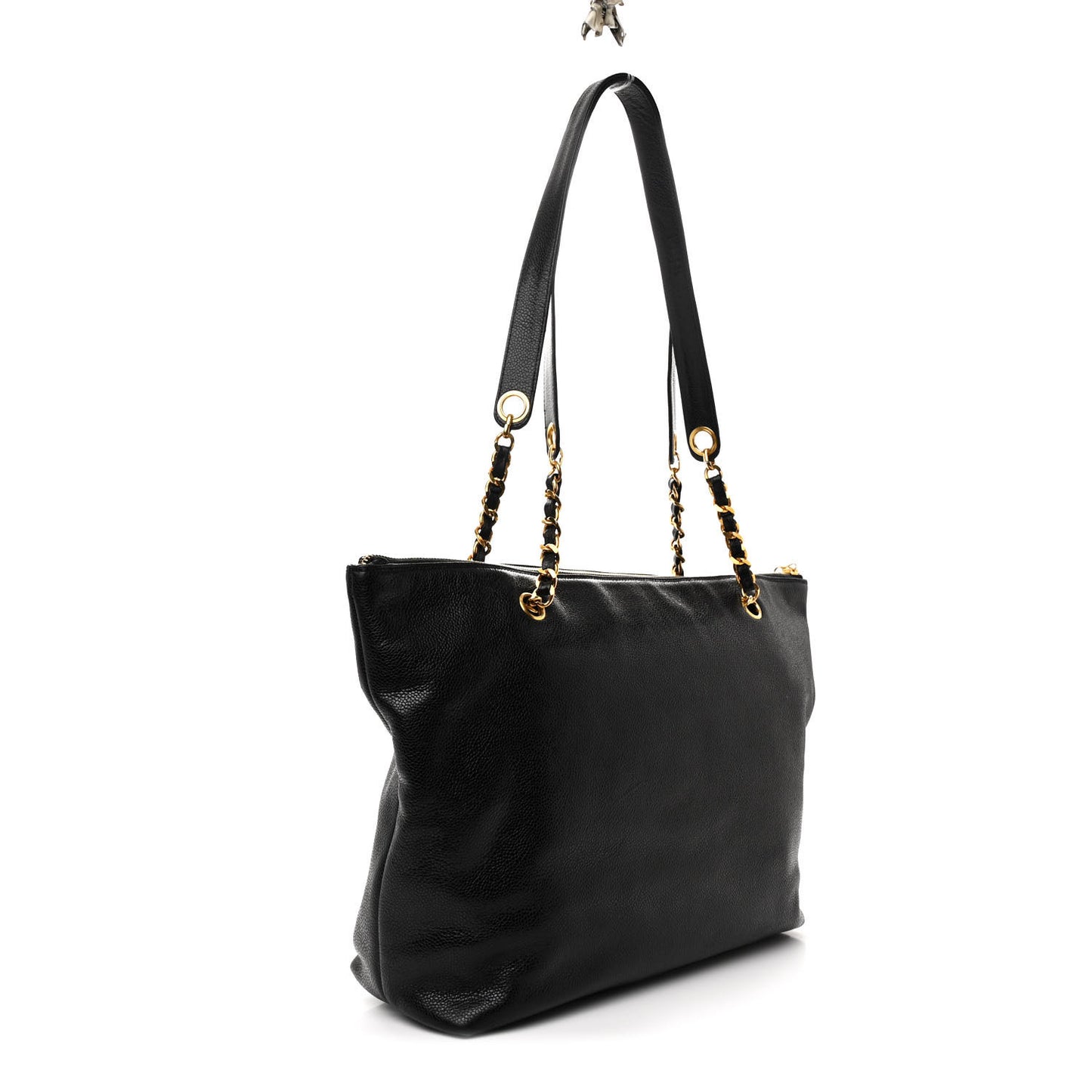 Caviar Pocket Tote Black