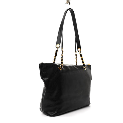 Chanel Caviar Pocket Tote Black 3 of 12