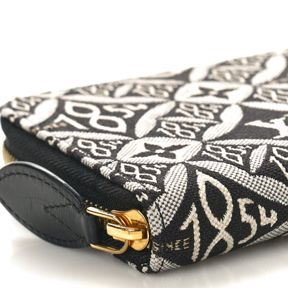 Louis Vuitton Jacquard Since 1854 Zippy Wallet Blue 9 of 10