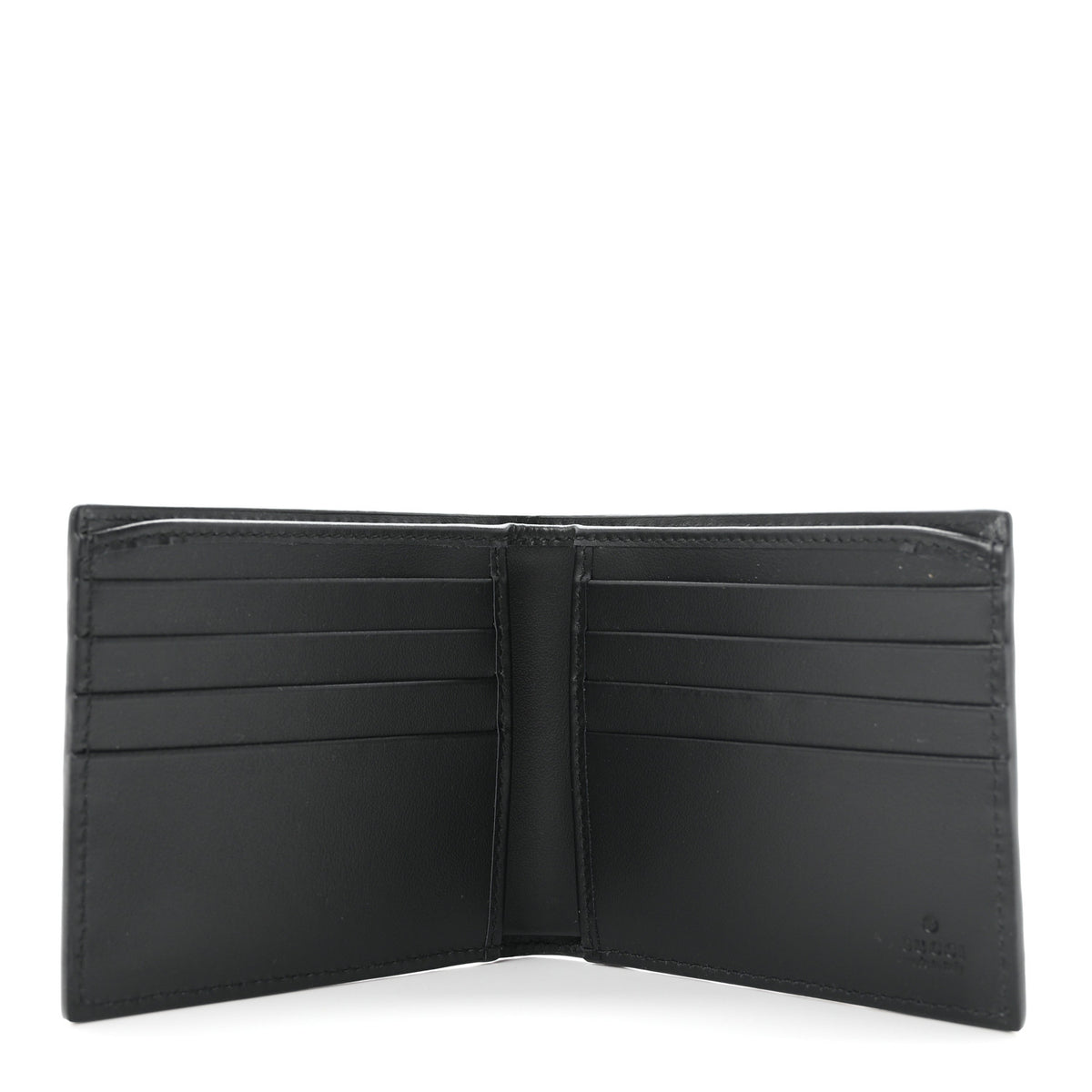 Gucci Guccissima Signature Dorian Bi-Fold Wallet Black 5 of 7