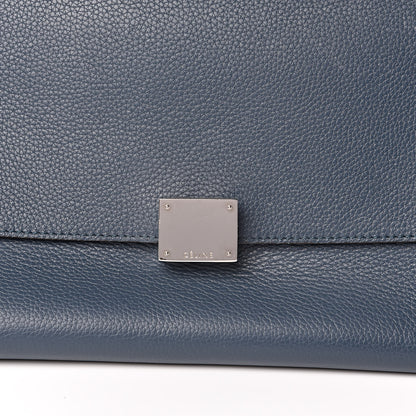Celine Drummed Calfskin Suede Double Zip Trapeze Orage 10 of 11