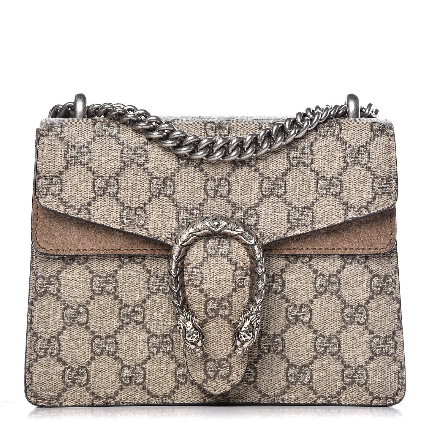 GG Supreme Monogram Mini Dionysus Shoulder Bag Taupe