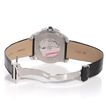 Cartier Stainless Steel Alligator 42mm Calibre de Cartier Automatic Watch 7 of 9