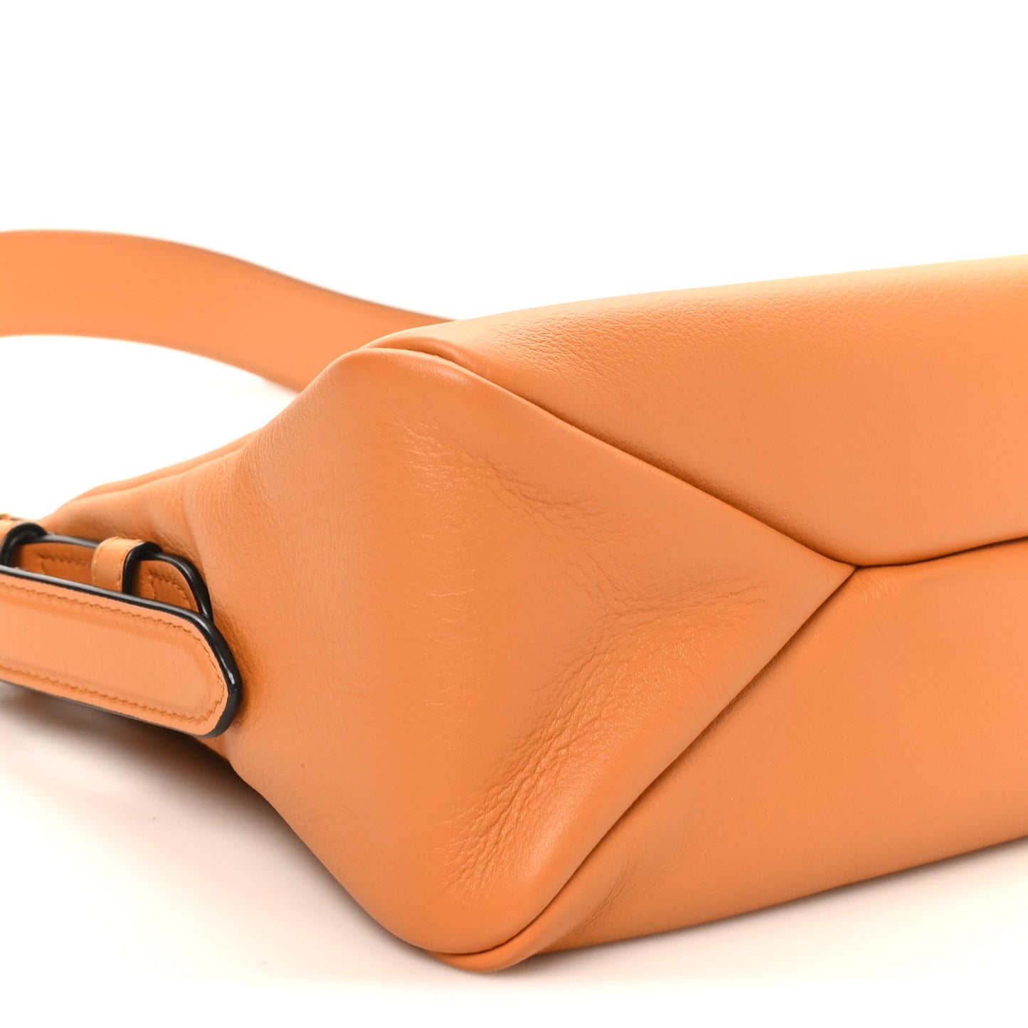Soft Calfskin Medium Aimee Shoulder Bag Amber