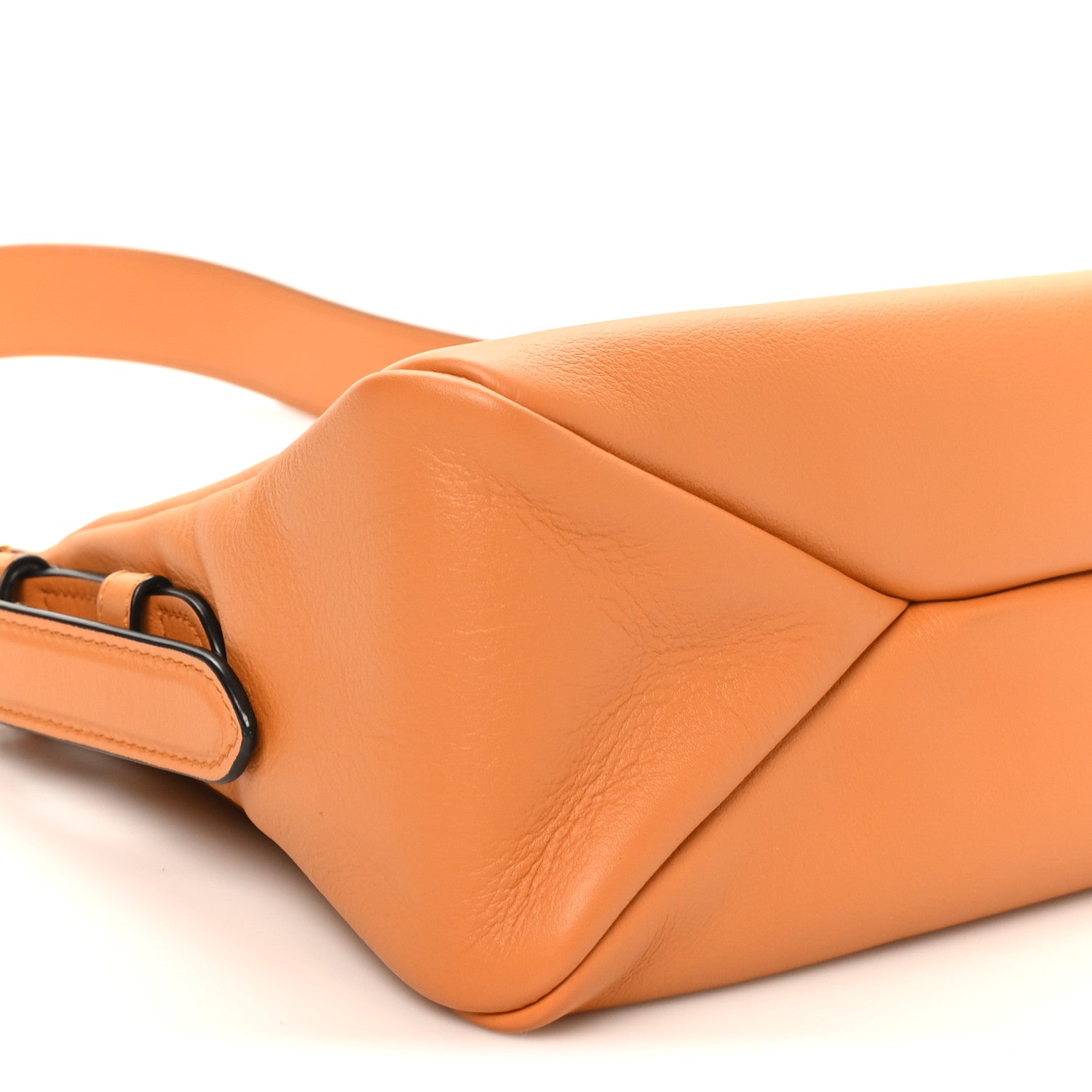 Prada Soft Calfskin Medium Aimee Shoulder Bag Amber 8 of 9