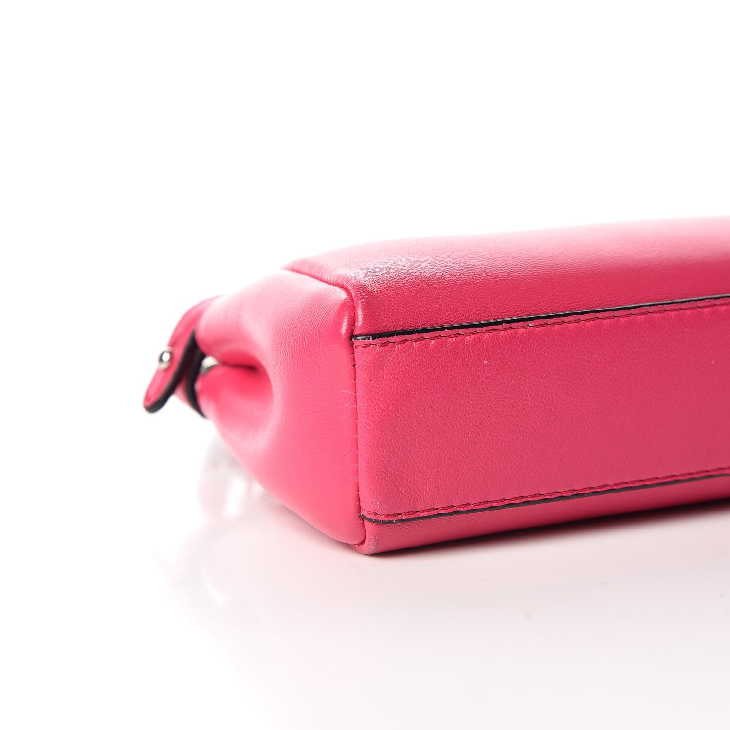 Fendi Shiny Nappa Micro Peekaboo Iconic Satchel Fuxia 12 of 15