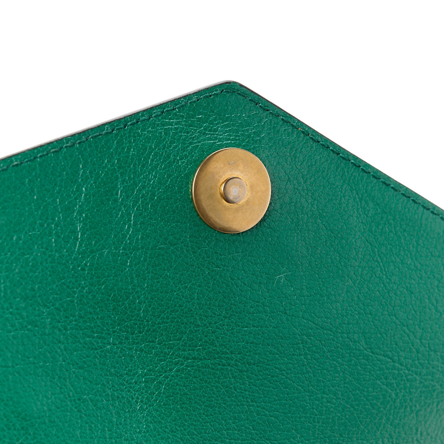 Gucci Calfskin Medium Thiara Double Envelope Shoulder Bag Blue Green 15 of 15