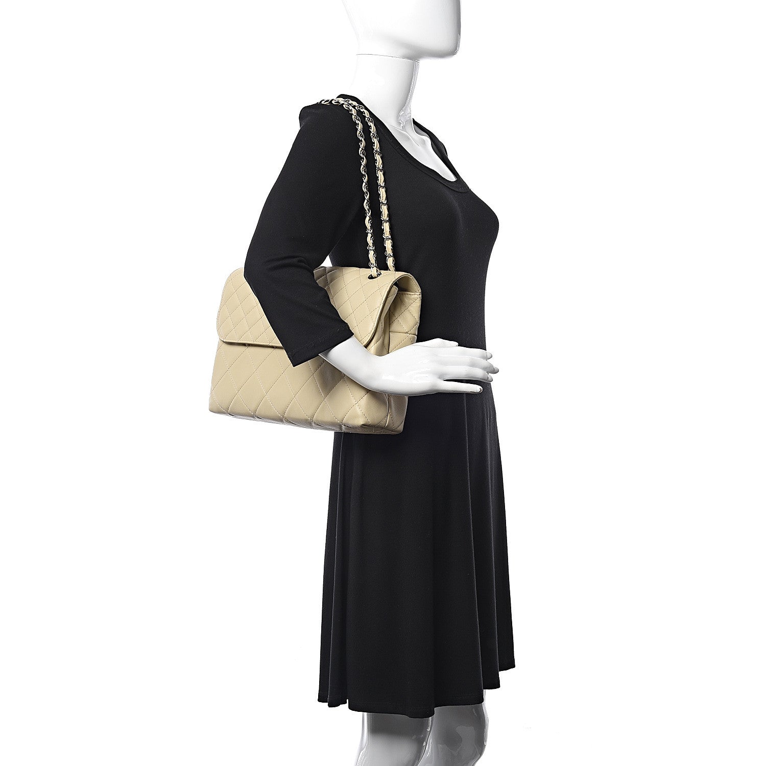 Chanel Calfskin Quilted In the Business Flap Bag Beige Clair 2 of 12