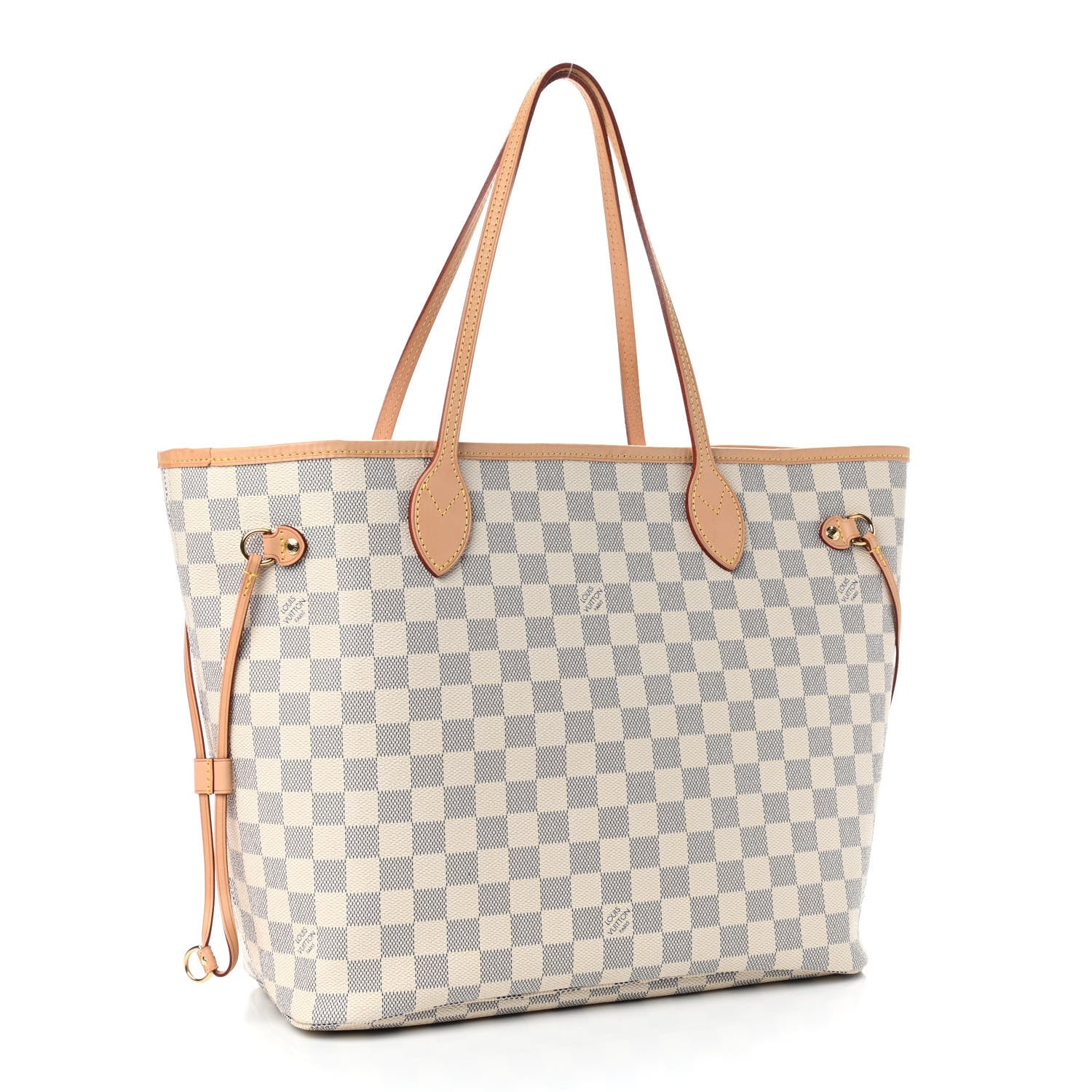 Louis Vuitton Damier Azur Neo Neverfull MM Rose Ballerine 4 of 11