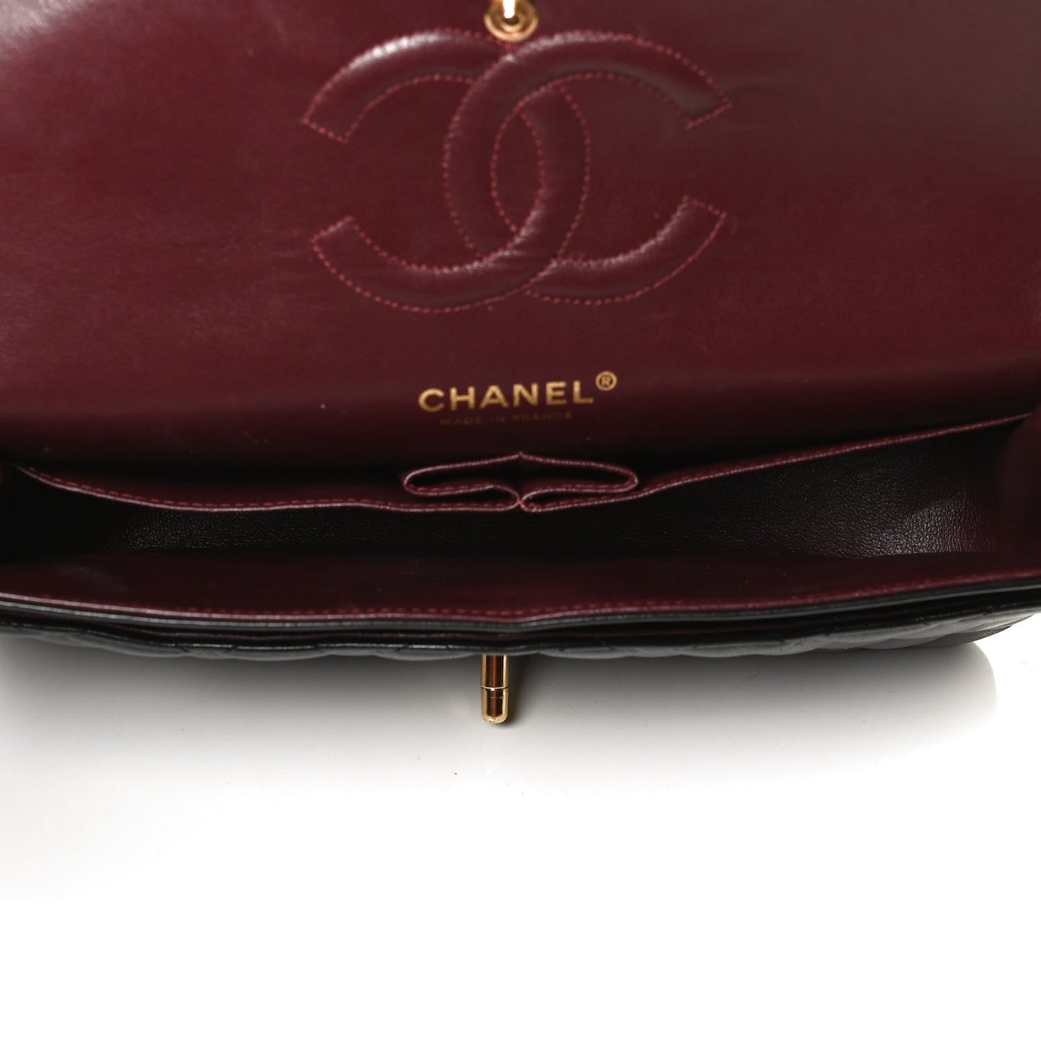 Chanel Lambskin Quilted Medium Double Flap Black 5 of 13
