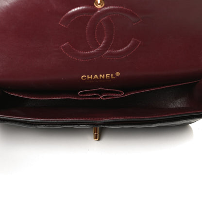 Chanel Lambskin Quilted Medium Double Flap Black 5 of 13