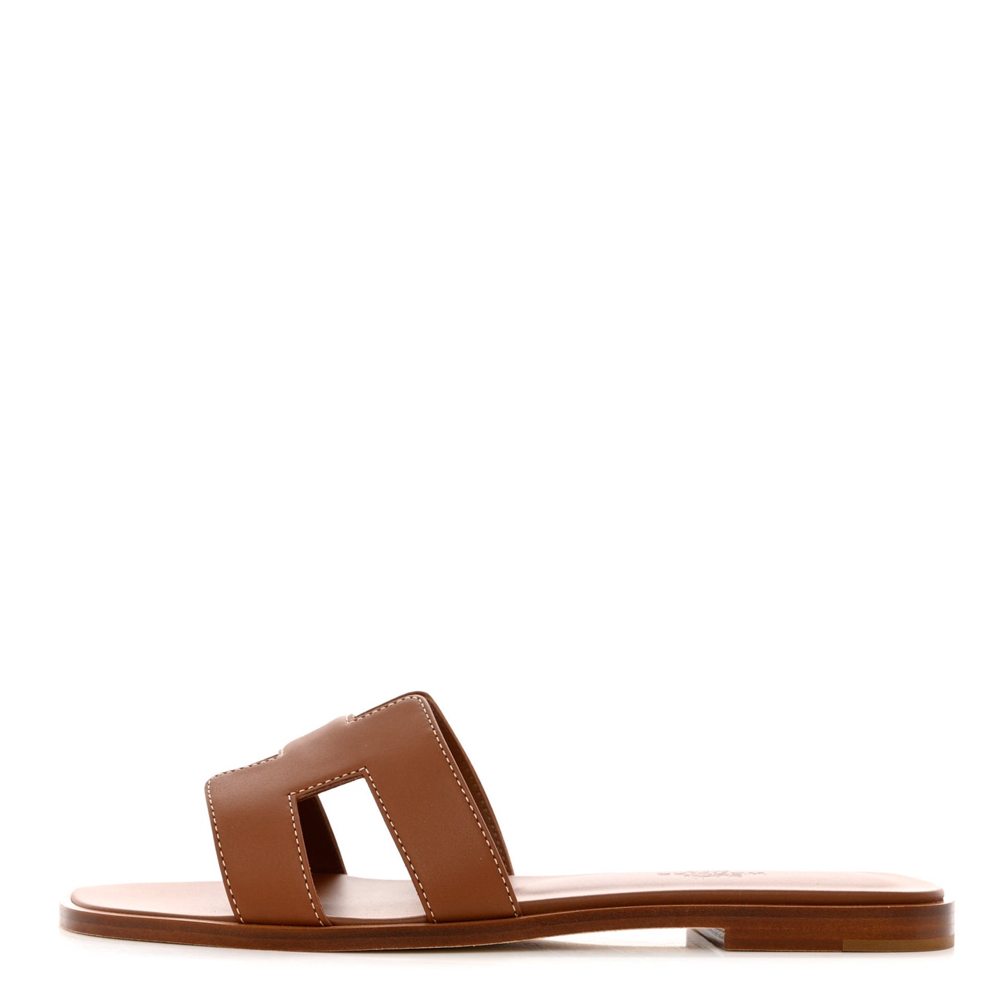 Box Calfskin Oran Sandals 37.5 Gold