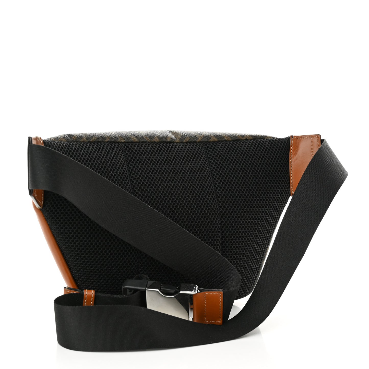 Glazed Fabric Vitello King FF 1974 Diagonal Belt Bag Tobacco Moro Cuoio