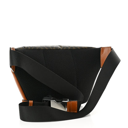 Fendi Glazed Fabric Vitello King FF 1974 Diagonal Belt Bag Tobacco Moro Cuoio 3 of 10