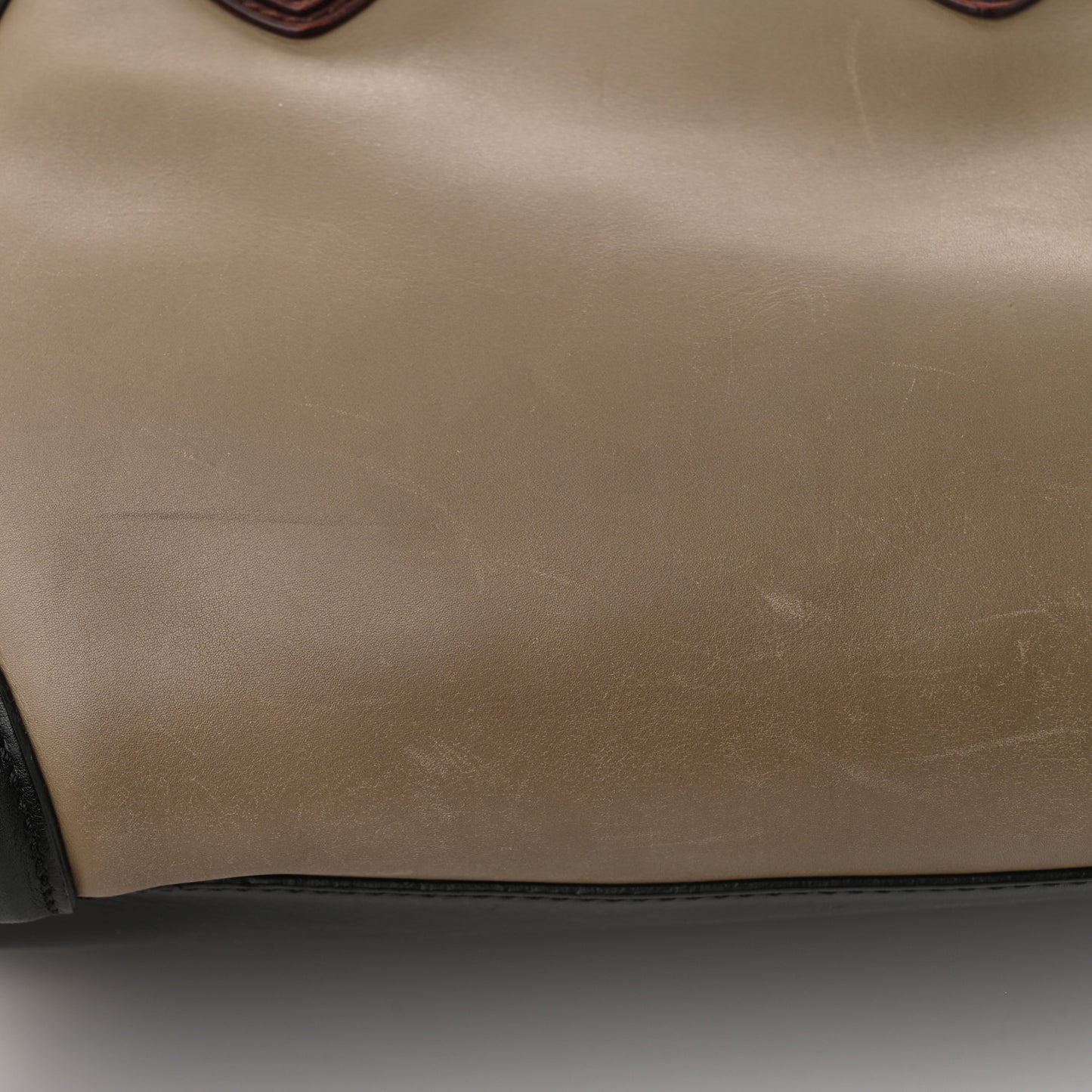 Smooth Calfskin Mini Tri-Color Luggage Grey