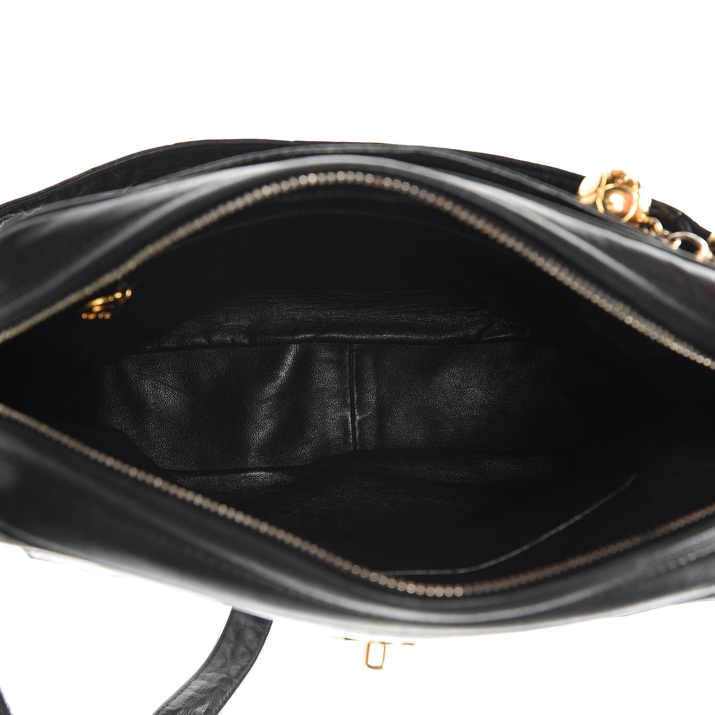Quilted Lambskin Flap Crossbody Bag Black