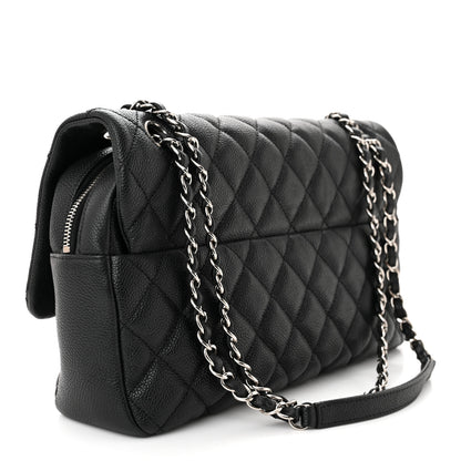Chanel Caviar Quilted Jumbo Easy Flap Black 3 of 10