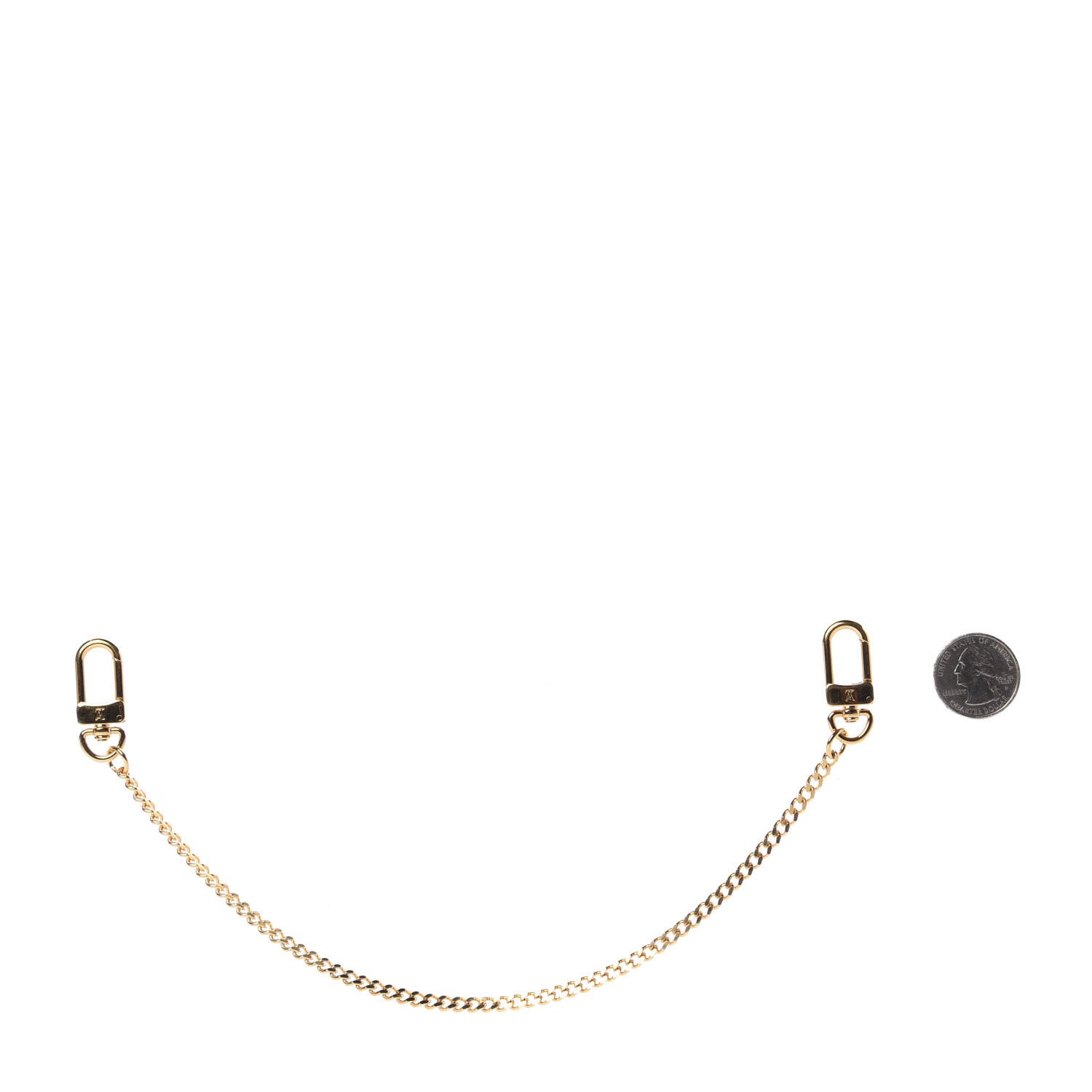 Louis Vuitton XL Pochette Extender Key Ring Chain Gold 2 of 3