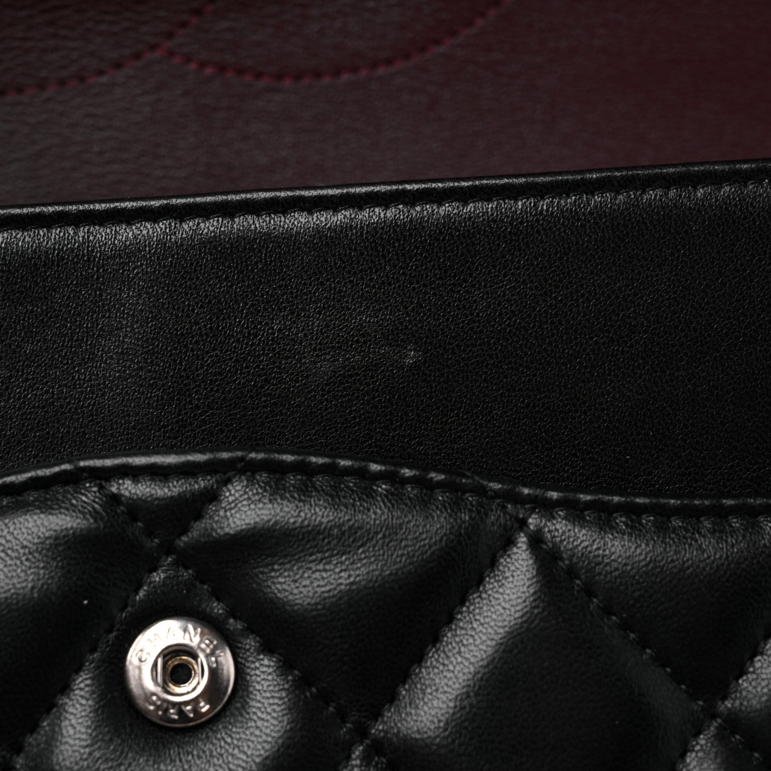 Chanel Lambskin Quilted Jumbo Double Flap Black 12 of 12