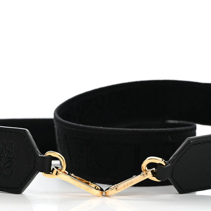 Loewe Calfskin Jacquard Webbing Anagram Strap Black 5 of 5