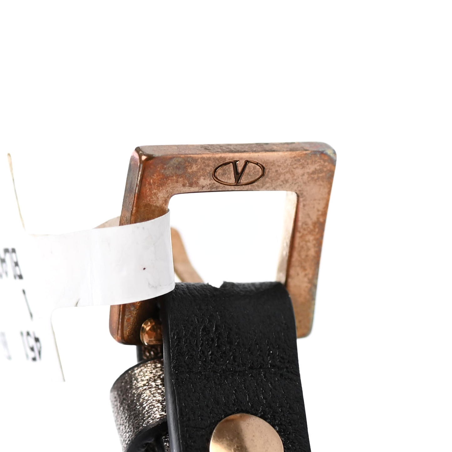 Metallic Vitello Rockstud Bracelet Sasso