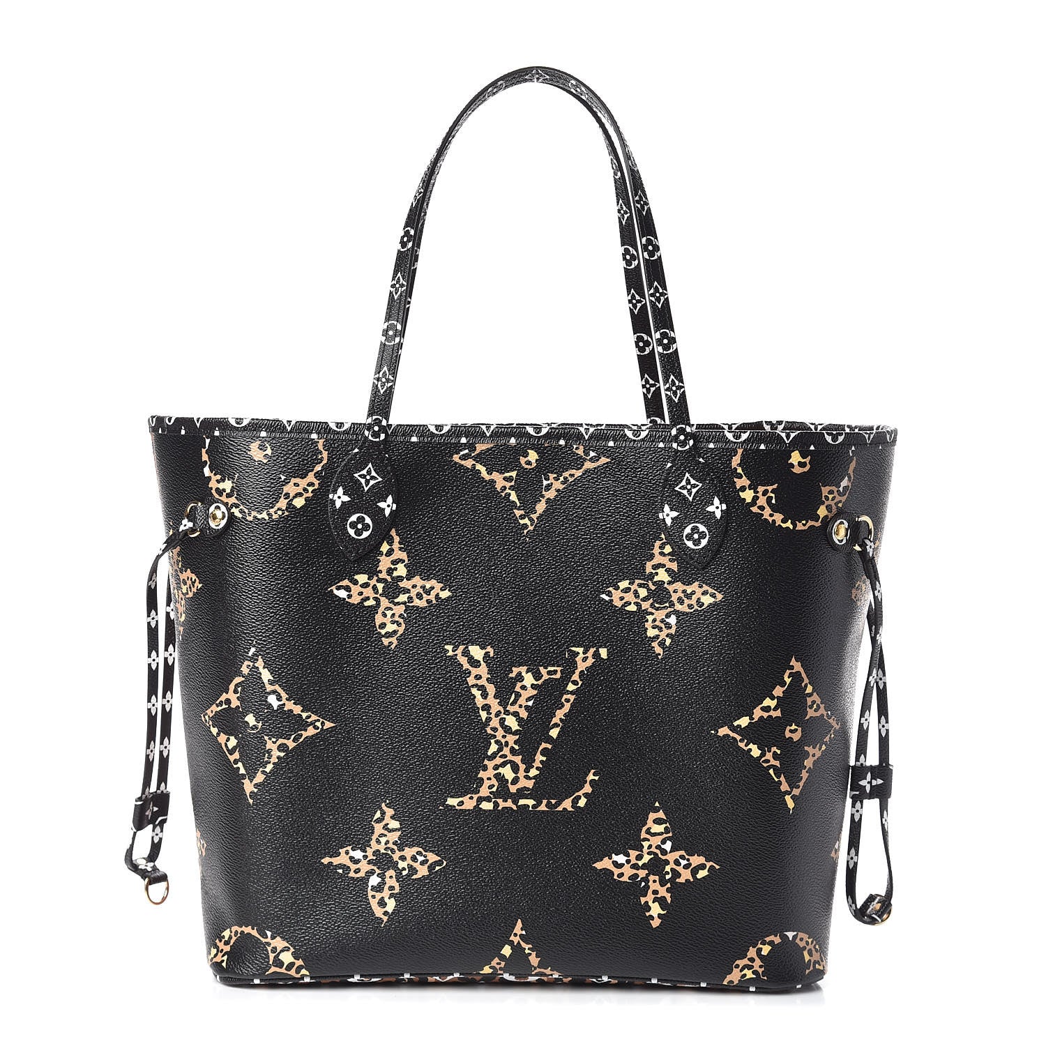 Louis Vuitton Monogram Giant Jungle Neverfull MM Black 3 of 12