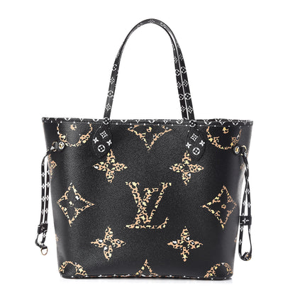 Louis Vuitton Monogram Giant Jungle Neverfull MM Black 3 of 12