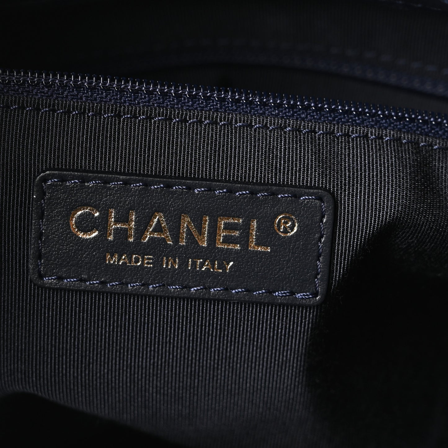 Caviar Quilted Rolled Up Tote Navy