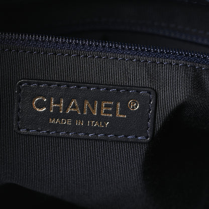 Chanel Caviar Quilted Rolled Up Tote Navy 6 of 10